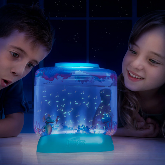 Set educativ STEM Aqua Dragons - Habitat Lumea subacvatica, acvariu Deluxe cu LED-uri
