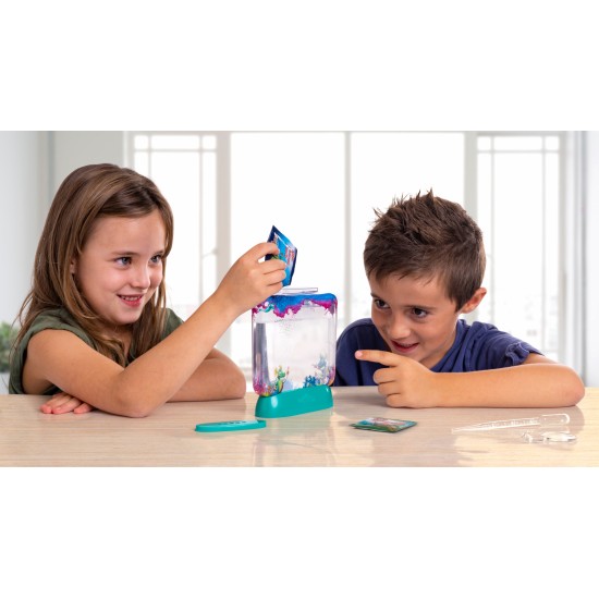 Set educativ STEM Aqua Dragons - Habitat Lumea subacvatica, acvariu Deluxe cu LED-uri