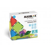 Set magnetic Magblox - 6 piese magnetice pentagon pentru constructie