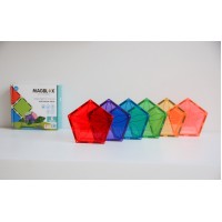 Set magnetic Magblox - 6 piese magnetice pentagon pentru constructie