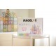 Set magnetic Magblox - 66 piese magnetice de constructie Pastel transparente