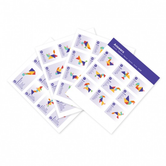 Joc Tangram magnetic - Battle kit pentru 2 jucatori