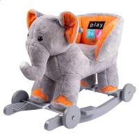 Balansoar de plus cu roti PlayTo Elefant