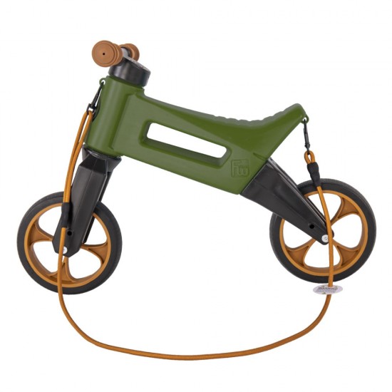 Bicicleta fara pedale Funny Wheels Rider SuperSport 2 in 1 Khaki