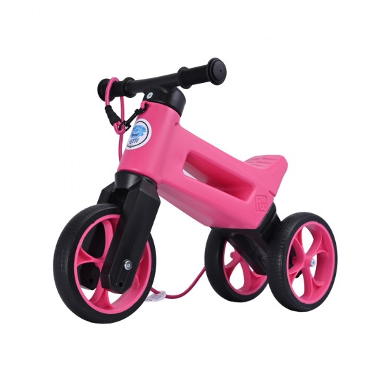 Bicicleta fara pedale Funny Wheels Rider SuperSport Yetti 3 in 1 Pink