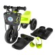 Bicicleta fara pedale Funny Wheels Rider Yetti Superpack 3 in 1 Lime/Black