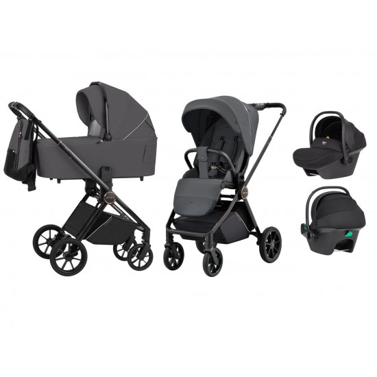 Carucior compact premium Carrello Ultra 3 in 1 I-Size 40-87 cm Sonic Grey