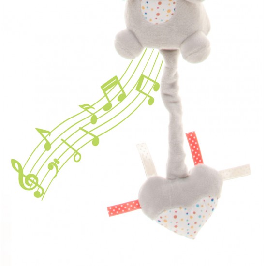 Jucarie muzicala 4Baby Music Toy Iepuras Gri