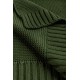 Paturica de bumbac si bambus Sensillo 100x80 cm Verde Inchis