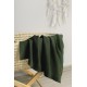 Paturica de bumbac si bambus Sensillo 100x80 cm Verde Inchis