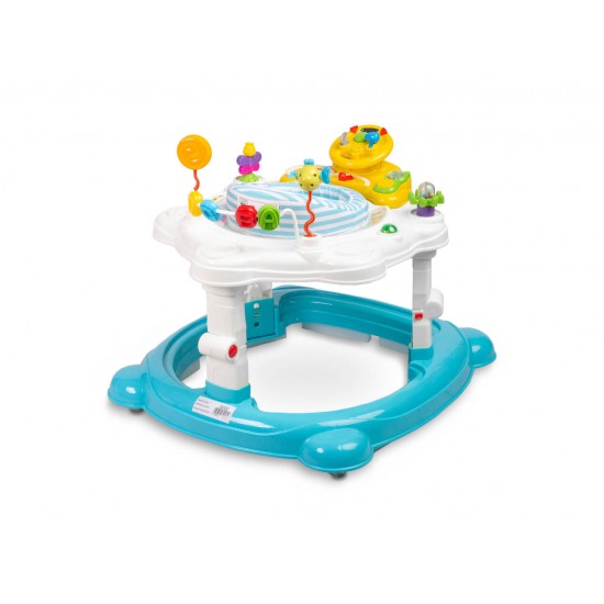 Premergator, jumper si leagan pentru bebelusi Toyz HIPHOP 360° Albastru Deschis