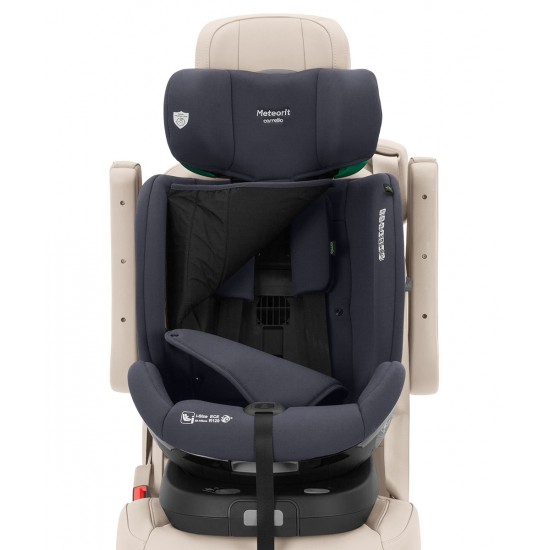 Scaun auto rotativ 360° SPS Carrello Meteorit  i-Size R129/03 40-150 cm Isofix Carbon Grey