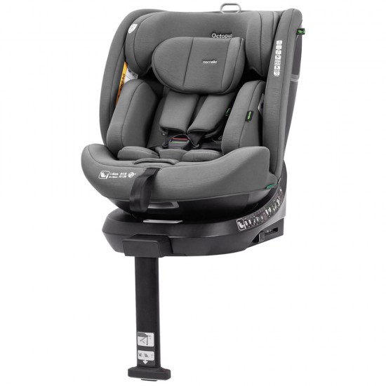 Scaun auto rotativ 360° SPS Carrello Octopus i-SIZE 40-150 cm Isofix Seashell Grey