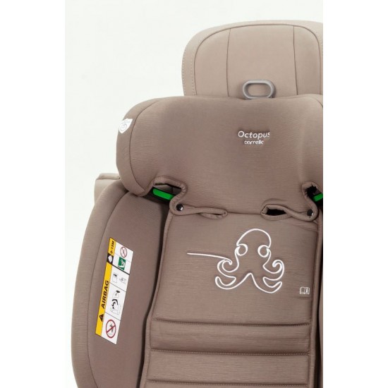 Scaun auto rotativ 360° SPS Carrello Octopus i-SIZE 40-150 cm Isofix Seashell Grey