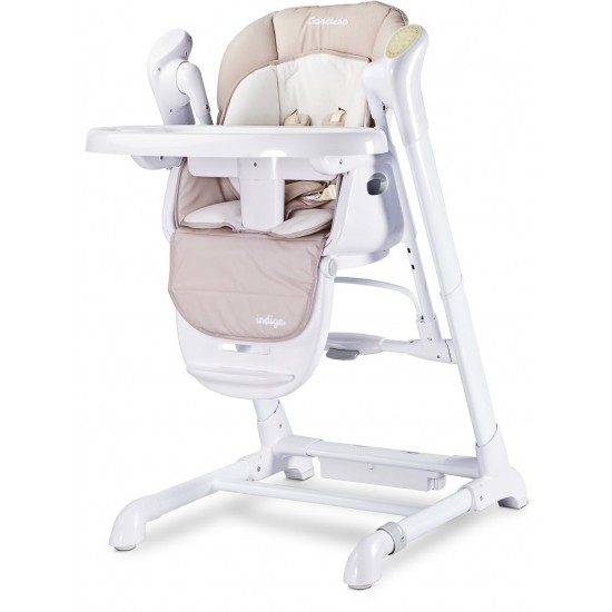 Scaun de masa cu leagan electric Caretero Indigo 2 in 1 Beige