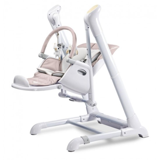 Scaun de masa cu leagan electric Caretero Indigo 2 in 1 Beige