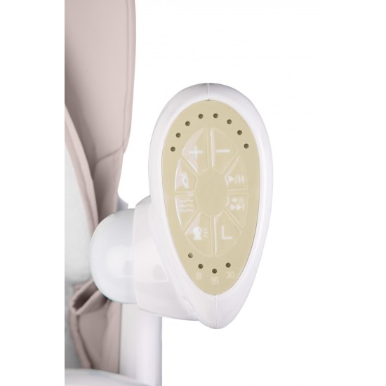 Scaun de masa cu leagan electric Caretero Indigo 2 in 1 Beige