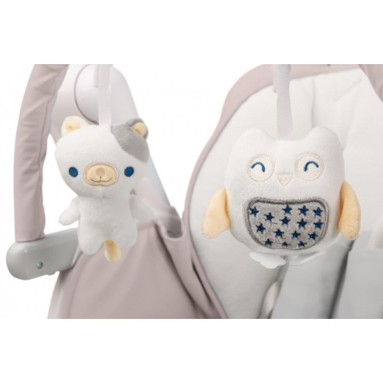 Scaun de masa cu leagan electric Caretero Indigo 2 in 1 Beige