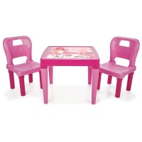 Set masa cu doua scaune Pilsan Hobby Desk Roz