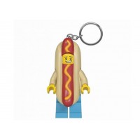 Breloc cu lanterna LEGO -  Baiatul Hot Dog LGL-KE119