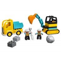 LEGO Duplo = Camion si excavator pe senile 10931