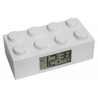 Ceas desteptator LEGO caramida alba 7001026