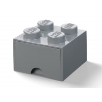 Cutie depozitare LEGO 2x2 cu sertar gri inchis 40061754