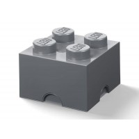 Cutie depozitare LEGO 2x2 gri inchis 40051754