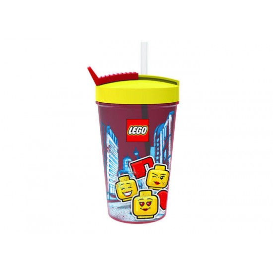 Pahar LEGO Iconic cu pai (40441725) Pahar LEGO Iconic cu pai (40441725)