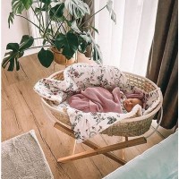 Cosulet bebe pentru dormit handmade din material ecologic Ahoj Baby natur cu stand