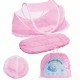 Patut voiaj pliabil bebe cu protectie impotriva tantarilor Happy Baby Pink