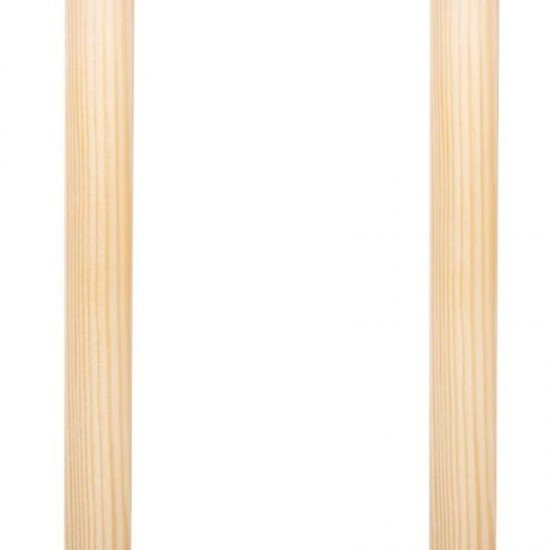 Poarta de siguranta extensibila din lemn natur 72-122 cm Springos Wooden
