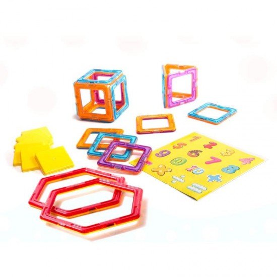 Set constructie magnetic 40 bucati Magical Magnet, include roti