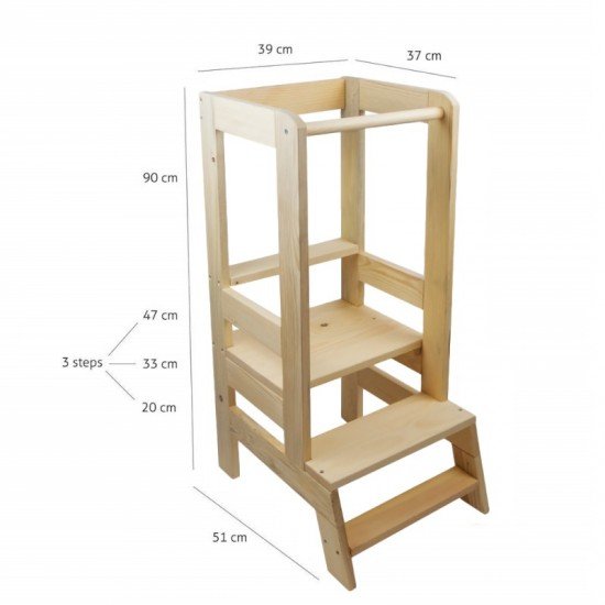 Turn de invatare ajustabil Learning Tower tip Montessori Springos