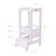 Inaltator Learning Tower ajustabil ajutor de bucatarie MeowBaby lemn alb