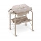 Masa de baie pliabila cu saltea de infasat, cadita anatomica cu furtun, roti cu blocatori, Cambio Deluxe, bej Masa de baie pliabila cu saltea de infasat, cadita anatomica cu furtun, roti cu blocatori, Cambio Deluxe, bej