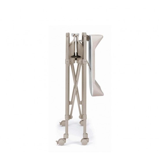 Masa de baie pliabila cu saltea de infasat, cadita anatomica cu furtun, roti cu blocatori, Cambio Deluxe, bej Masa de baie pliabila cu saltea de infasat, cadita anatomica cu furtun, roti cu blocatori, Cambio Deluxe, bej