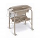 Masa de baie pliabila cu saltea de infasat, cadita anatomica cu furtun, roti cu blocatori, Cambio Deluxe, bej Masa de baie pliabila cu saltea de infasat, cadita anatomica cu furtun, roti cu blocatori, Cambio Deluxe, bej