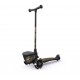 Pachet trotineta copii pliabila cu roti luminoase Highwaykick 2 Black Gold Limited Scoot Ride si casca S-M