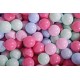 Piscina uscata cu 200 de bile (mint, baby blue, roz deschis, roz pastel) MeowBaby, 90x90x40 cm, Roz deschis