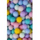 Piscina uscata cu 250 de bile (Babyblue, Mint, Pastel roz, Lila) MeowBaby Rainbow 90x30 cm Gri deschis