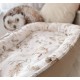 Suport de dormit Babynest Premium Bumbac si Catifea Boho Beige by BabySteps 70x35 cm