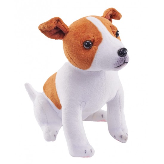 Jucarie plus caine de salvare cu sunet Jack Russell Terrier Wild Republic 14 cm