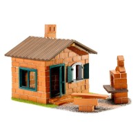 Set constructie cu caramizi Teifoc 185 piese - Casa cu gratar