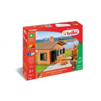 Set constructie cu caramizi Teifoc 185 piese - Casa cu gratar