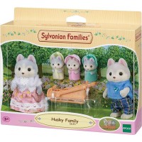 Figurine Sylvanian Families - Familia Catelusilor Husky