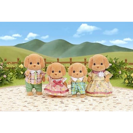 Figurine Sylvanian Families - Familia Catelusilor Poodle