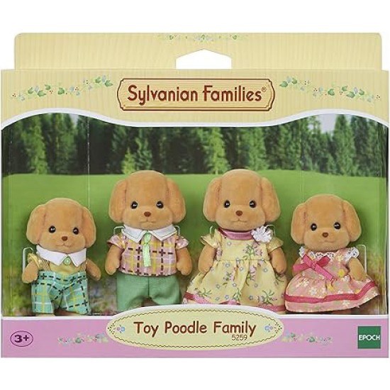 Figurine Sylvanian Families - Familia Catelusilor Poodle