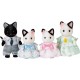 Figurine Sylvanian Families - Familia Pisicutelor Tuxedo