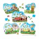 Joc educativ Loto - Gradina cu legume Peter Rabbit